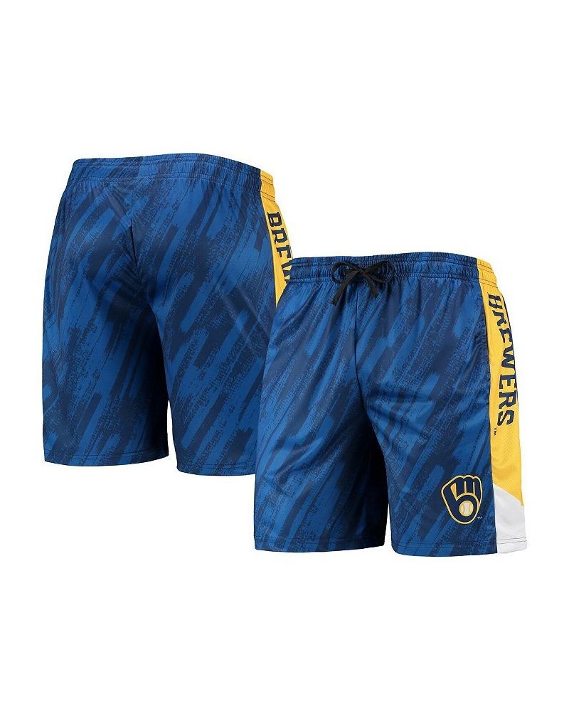 Men's Navy Milwaukee Brewers Static Shorts $28.49 Shorts