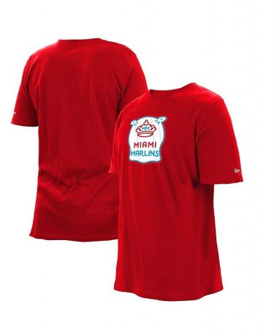 Men's Red Miami Marlins City Connect Big and Tall T-shirt $22.50 T-Shirts