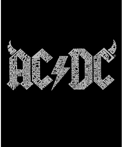 Men's Word Art ACDC Song Titles T-shirt Black $14.70 T-Shirts