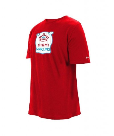 Men's Red Miami Marlins City Connect Big and Tall T-shirt $22.50 T-Shirts