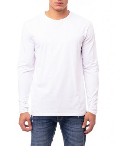 Men's Soft Stretch Crew Neck Long Sleeve T-shirt PD02 $19.60 T-Shirts