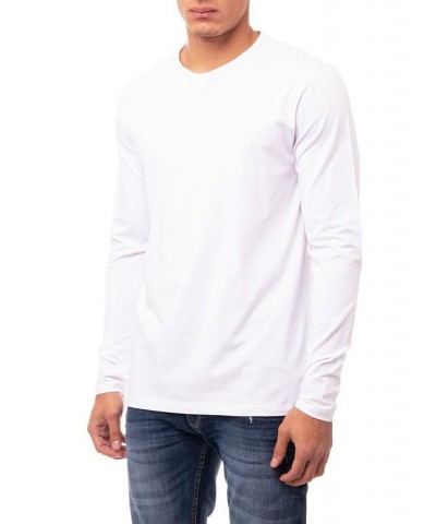 Men's Soft Stretch Crew Neck Long Sleeve T-shirt PD02 $19.60 T-Shirts