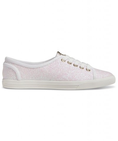 Women's Ava Sneakers White Glitter $36.52 Shoes