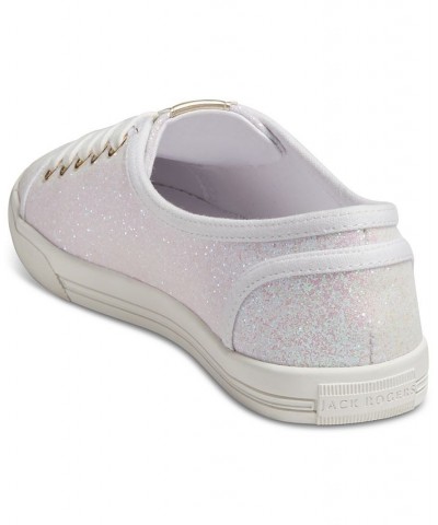 Women's Ava Sneakers White Glitter $36.52 Shoes