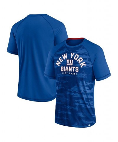 Men's Branded Royal New York Giants Hail Mary Raglan T-shirt $26.49 T-Shirts