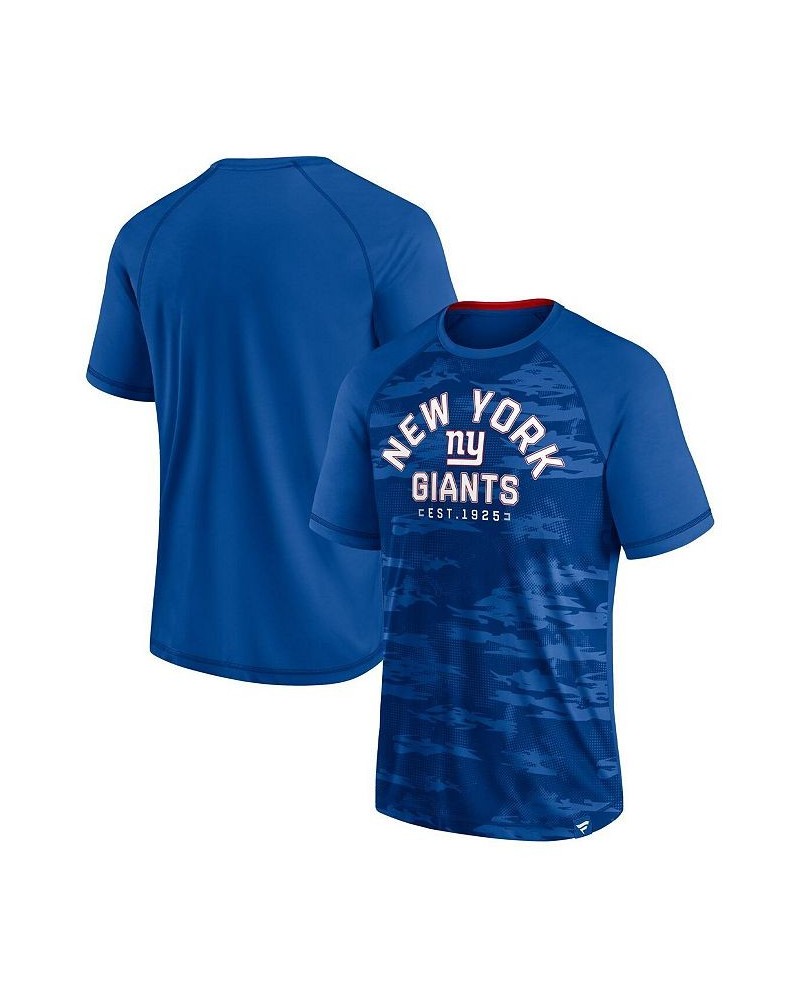 Men's Branded Royal New York Giants Hail Mary Raglan T-shirt $26.49 T-Shirts