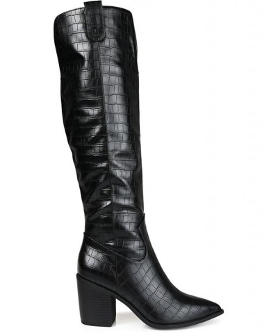 Women's Therese Extra Wide Calf Boots Black $48.00 Shoes