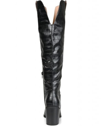 Women's Therese Extra Wide Calf Boots Black $48.00 Shoes