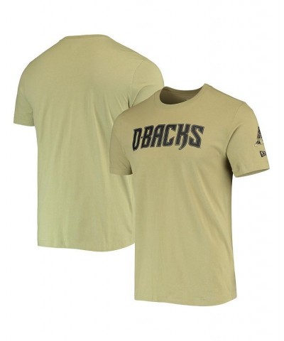 Men's Olive Arizona Diamondbacks Brushed Armed Forces T-shirt $19.35 T-Shirts