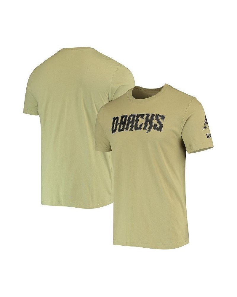 Men's Olive Arizona Diamondbacks Brushed Armed Forces T-shirt $19.35 T-Shirts