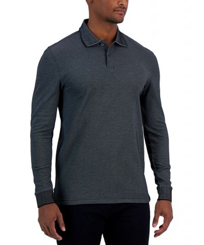 Men's Classic-Fit Solid Long-Sleeve Polo Shirt PD01 $18.35 Shirts