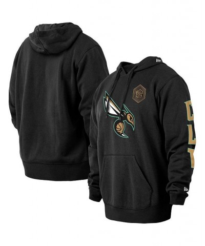 Men's Black Charlotte Hornets 2022/23 City Edition Big and Tall Pullover Hoodie $31.74 Sweatshirt