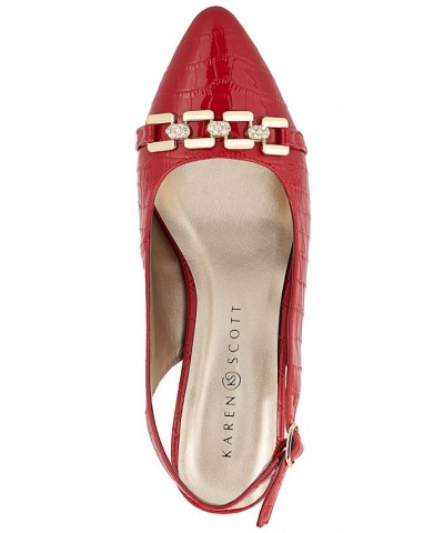 Gildyy Slingback Pumps Red $35.45 Shoes