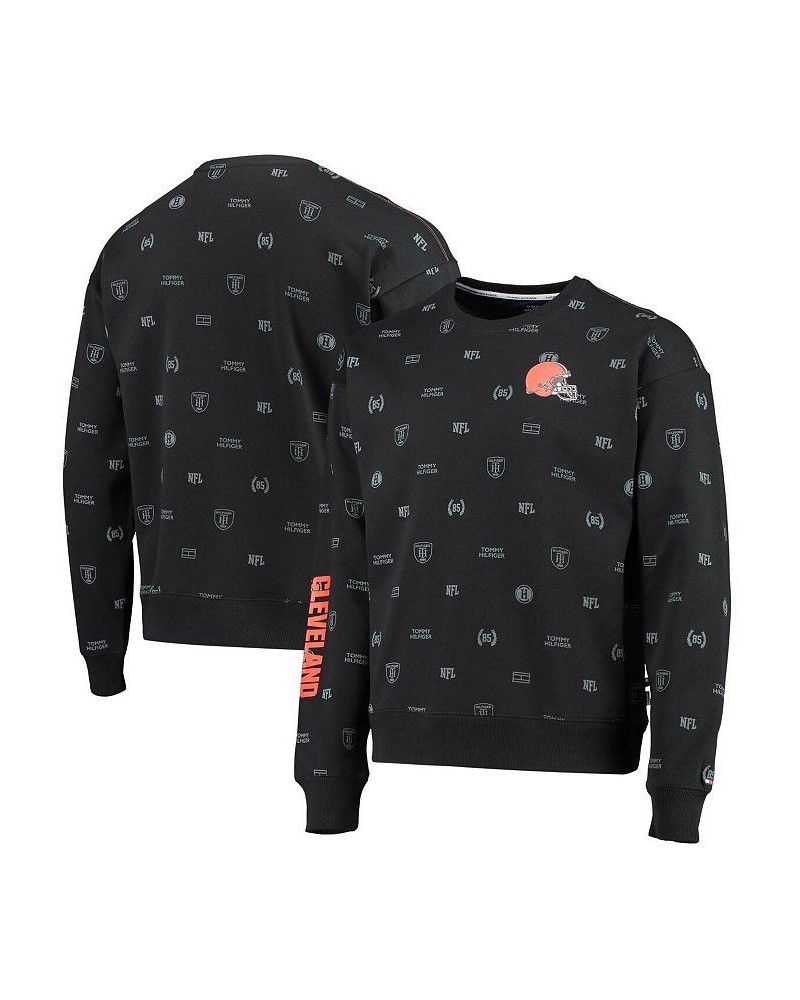 Men's Black Cleveland Browns Reid Graphic Pullover Sweatshirt $36.90 Sweatshirt