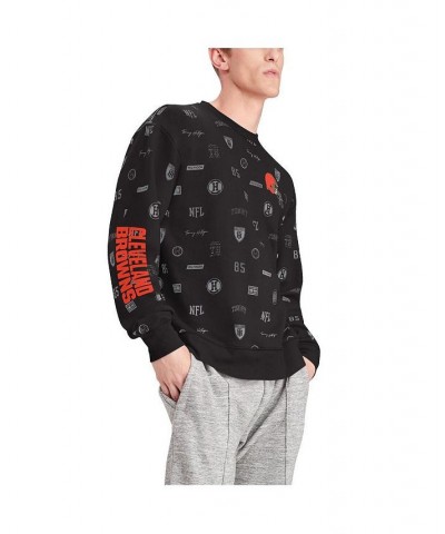 Men's Black Cleveland Browns Reid Graphic Pullover Sweatshirt $36.90 Sweatshirt