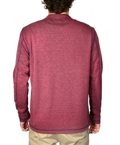 Men's Stretch Quarter-Zip Long-Sleeve Topstitched Sweater PD02 $42.07 Sweaters