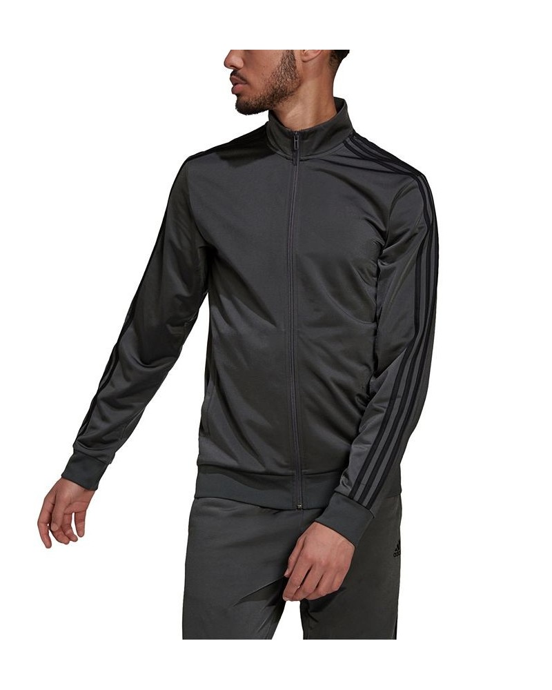 Men's Tricot Track Jacket Dark Grey Heather/Black $28.70 Jackets