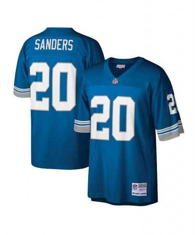 Men's Barry Sanders Blue Detroit Lions Legacy Replica Jersey $56.10 Jersey