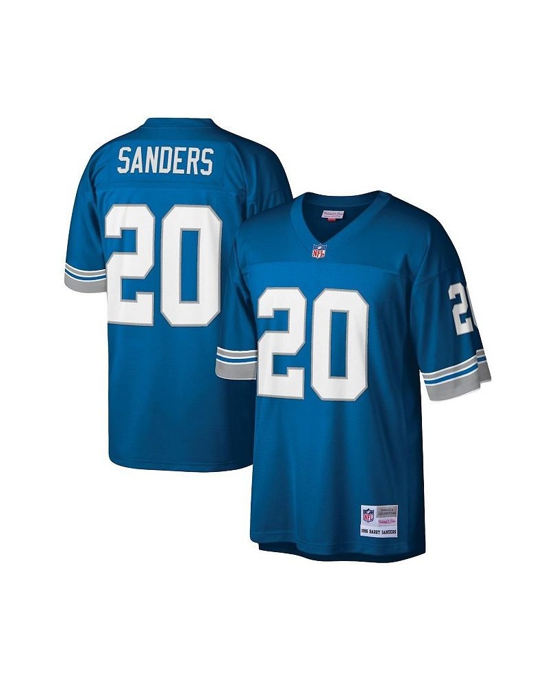 Men's Barry Sanders Blue Detroit Lions Legacy Replica Jersey $56.10 Jersey