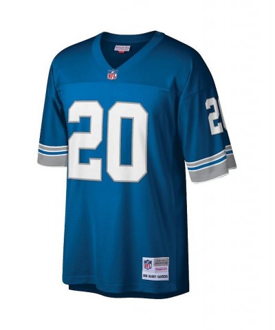 Men's Barry Sanders Blue Detroit Lions Legacy Replica Jersey $56.10 Jersey