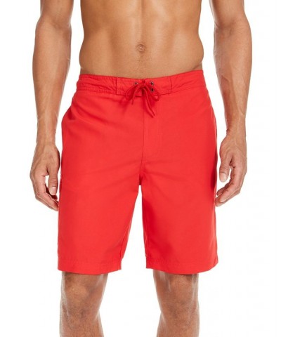 Men's Solid Quick-Dry 9" Board Shorts Fire $11.75 Swimsuits