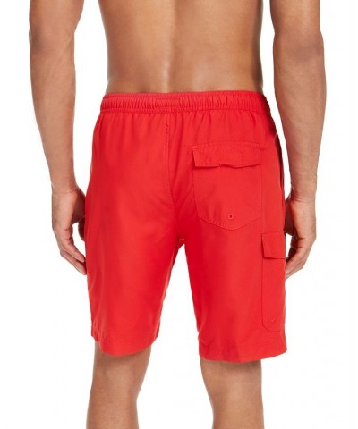 Men's Solid Quick-Dry 9" Board Shorts Fire $11.75 Swimsuits