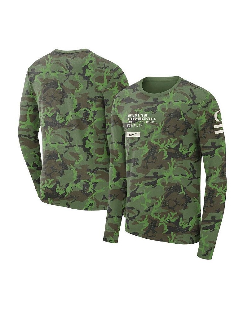 Men's Camo Oregon Ducks Military-Inspired Long Sleeve T-shirt $25.48 T-Shirts