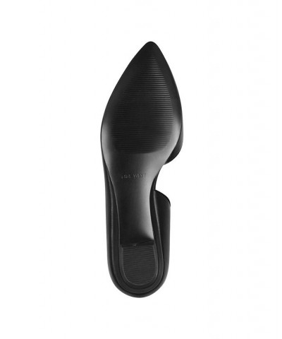 Women's Saige D'orsay Pointy Toe Slip-on Flats Black $37.13 Shoes