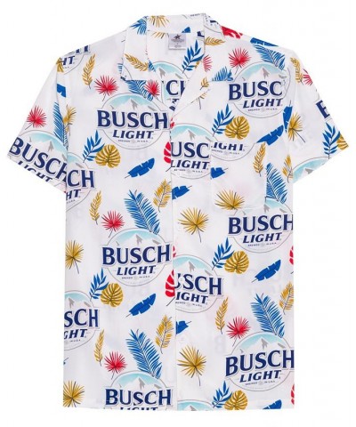 Men's Busch Beer Short Sleeves Woven Shirt Multi $19.50 Shirts