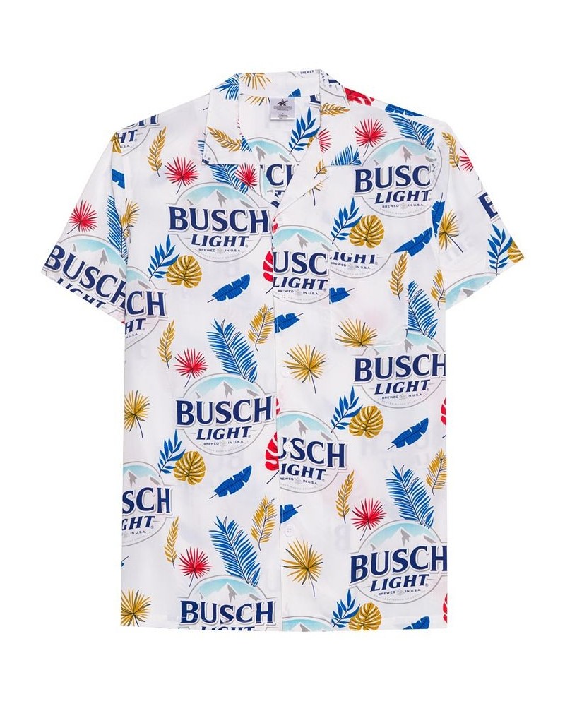 Men's Busch Beer Short Sleeves Woven Shirt Multi $19.50 Shirts