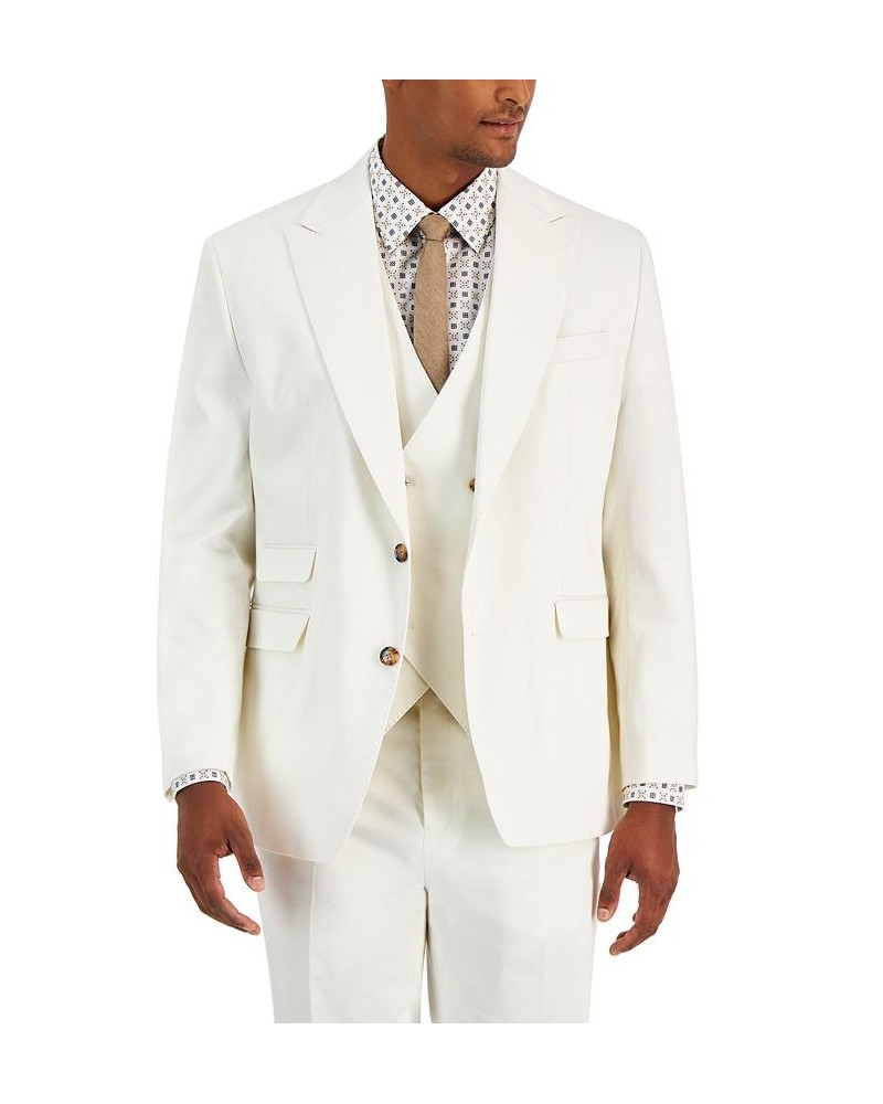 Men's Classic-Fit Linen Suit Jacket White $72.85 Suits