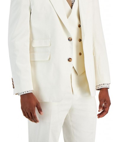 Men's Classic-Fit Linen Suit Jacket White $72.85 Suits