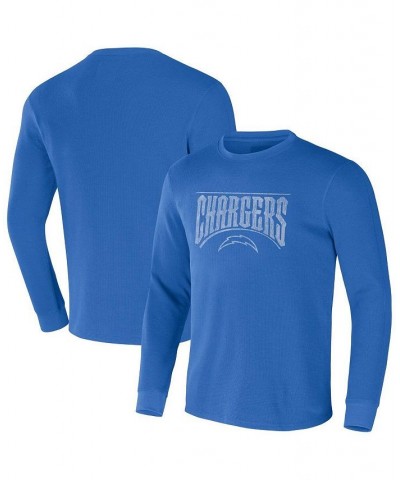 Men's NFL x Darius Rucker Collection by Powder Blue Los Angeles Chargers Long Sleeve Thermal T-shirt $27.35 T-Shirts