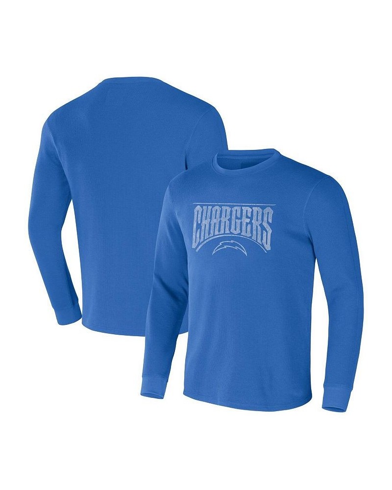 Men's NFL x Darius Rucker Collection by Powder Blue Los Angeles Chargers Long Sleeve Thermal T-shirt $27.35 T-Shirts