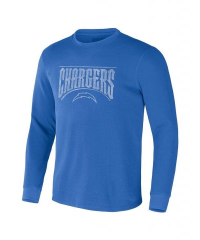 Men's NFL x Darius Rucker Collection by Powder Blue Los Angeles Chargers Long Sleeve Thermal T-shirt $27.35 T-Shirts