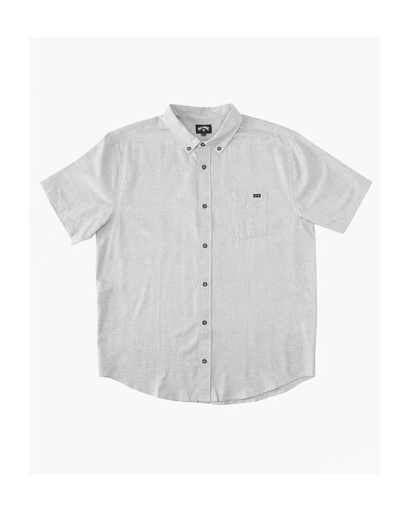 Men's All Day Short Sleeves Shirt Gray $36.27 Shirts