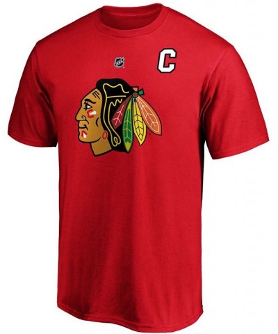 Men's Jonathan Toews Red Chicago Blackhawks Team Authentic Stack Name and Number T-shirt $16.32 T-Shirts