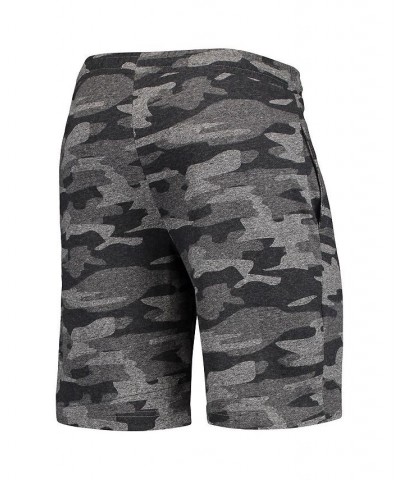 Men's Charcoal, Gray Kansas Jayhawks Camo Backup Terry Jam Lounge Shorts $25.49 Shorts