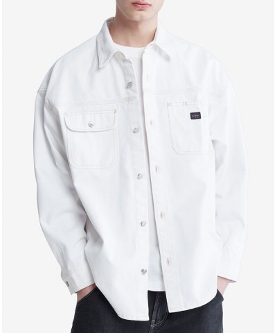 Men's Snow White Denim Workshirt White $34.40 Jackets