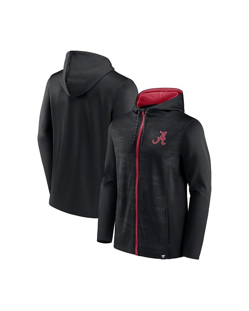 Men's Branded Black Alabama Crimson Tide Ball Carrier Full-Zip Hoodie $38.24 Sweatshirt