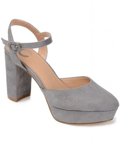 Women's Roslynn Platform Heels Gray $51.99 Shoes