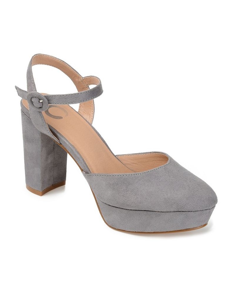 Women's Roslynn Platform Heels Gray $51.99 Shoes