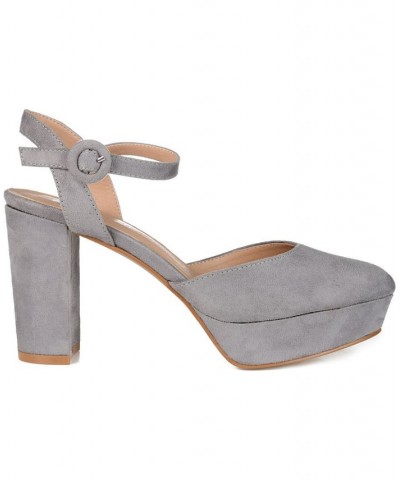 Women's Roslynn Platform Heels Gray $51.99 Shoes