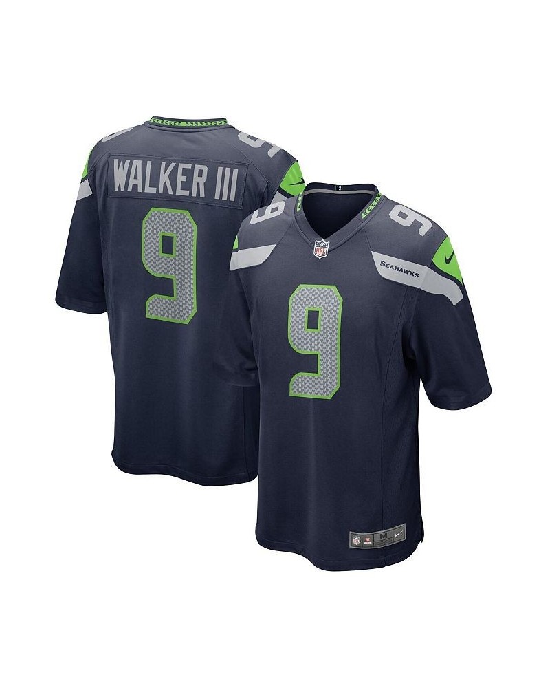 Men's Kenneth Walker III College Navy Seattle Seahawks 2022 NFL Draft Pick Player Game Jersey $51.36 Jersey