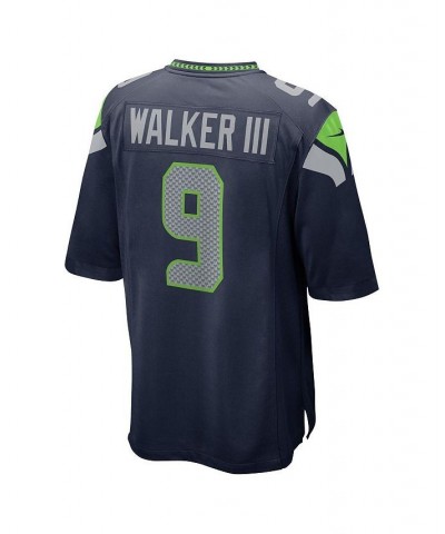 Men's Kenneth Walker III College Navy Seattle Seahawks 2022 NFL Draft Pick Player Game Jersey $51.36 Jersey