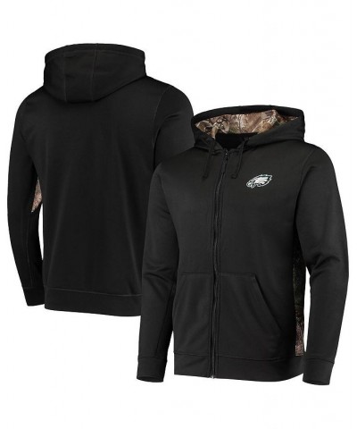 Men's Black, Realtree Camo Philadelphia Eagles Decoy Tech Fleece Full-Zip Hoodie $45.89 Sweatshirt