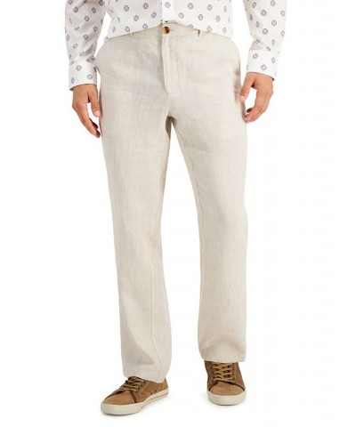 Men's 100% Linen Pants Tan/Beige $19.44 Pants