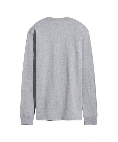 Men's Yellowstone Horse Est 1886 Long Sleeve T-shirt Gray $24.78 T-Shirts