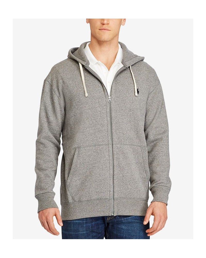 Men's Big & Tall Full-Zip Classic Fleece Hoodie Gray $62.16 Sweatshirt