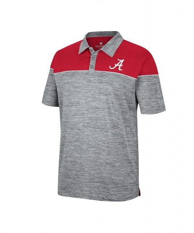 Men's Heathered Gray, Crimson Alabama Crimson Tide Birdie Polo Shirt $29.69 Polo Shirts